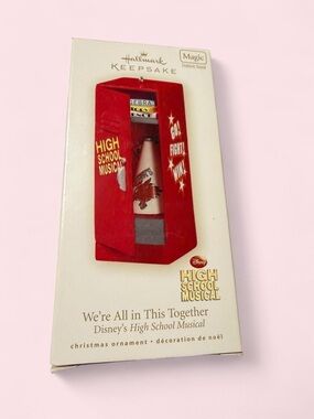 Hallmark High School Musical Red Cheer Megaphone Locker Keepsake Ornament